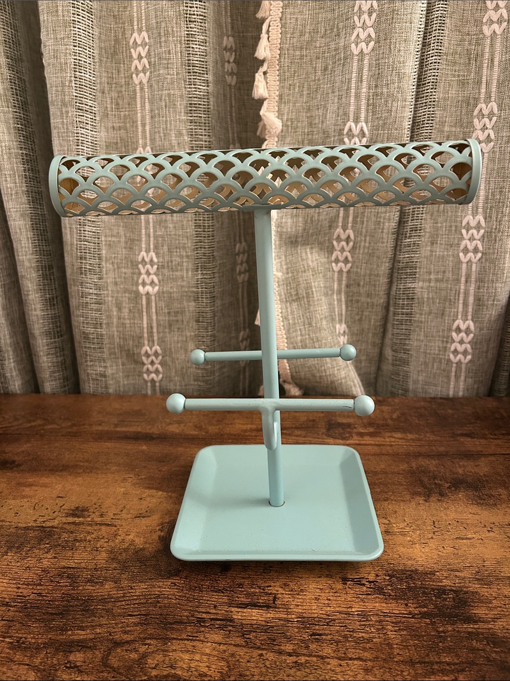 Turquoise Metal Jewelry Stand